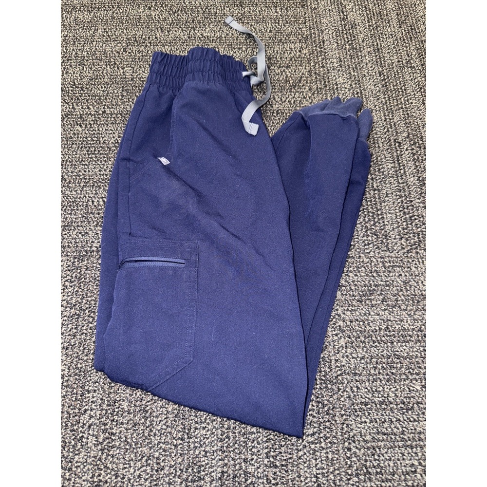 Figs Pants Womens XS Scrub Cade Graphite Blue Cargo Scrub Medical Uniform